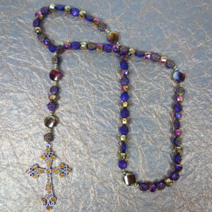 Purple N Gold Protestant Prayer Bead Set - Image 9