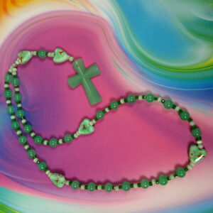 Green Hearts Protestant Prayer Beads - Image 3