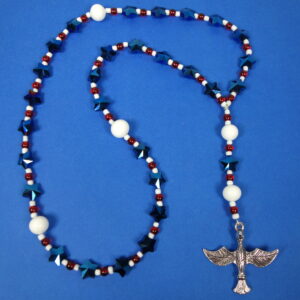 Patriotic Eagle Prayer Bead Necklace - Image 3