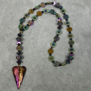 Aqua Purple Trees Protestant Prayer Beads - Image 7