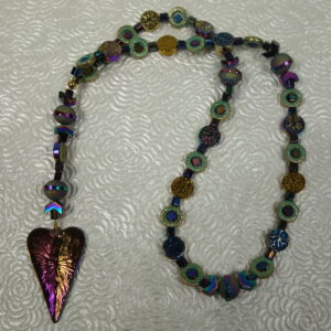 Aqua Purple Trees Protestant Prayer Beads - Image 8