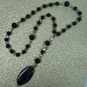 Onyx Crosses Protestant Prayer Bead Necklace - Image 6