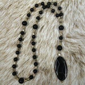 Onyx Crosses Protestant Prayer Bead Necklace - Image 5