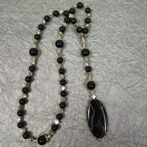 Onyx Crosses Protestant Prayer Bead Necklace - Image 7