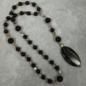 Onyx Crosses Protestant Prayer Bead Necklace - Image 11