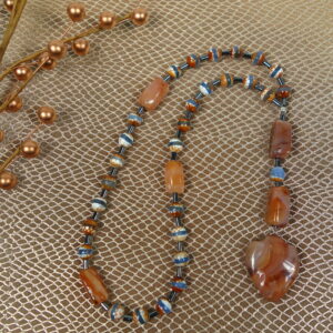 Red Agate Heart Protestant Prayer Beads - Image 6