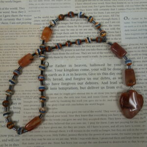 Red Agate Heart Protestant Prayer Beads - Image 5