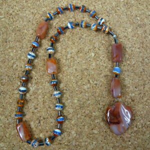 Red Agate Heart Protestant Prayer Beads - Image 9