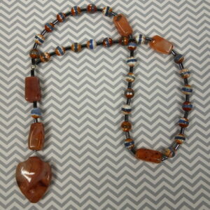 Red Agate Heart Protestant Prayer Beads - Image 8