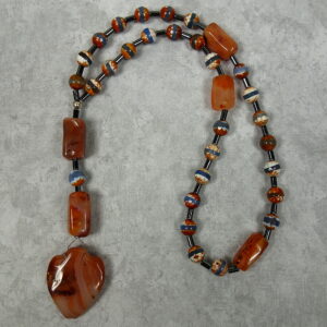 Red Agate Heart Protestant Prayer Beads - Image 7