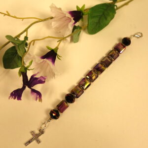 Cloudy Purple Protestant Prayer Bead Set - Image 11