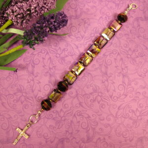 Cloudy Purple Protestant Prayer Bead Set - Image 8