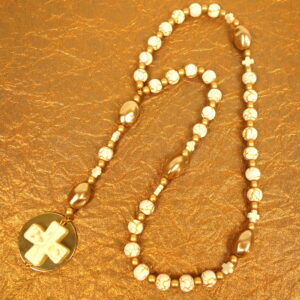 Crackled White Protestant Prayer Bead Set - Image 9