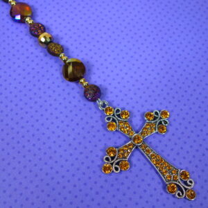 Purple N Gold Protestant Prayer Bead Set - Image 5