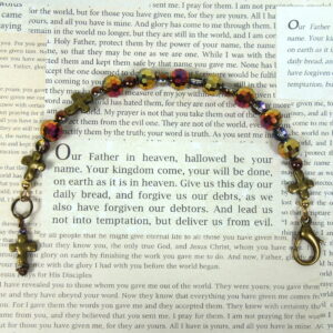 Purple N Gold Protestant Prayer Bead Set - Image 6
