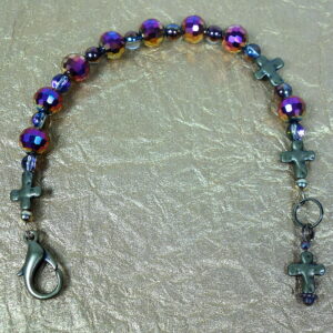 Purple N Gold Protestant Prayer Bead Set - Image 8