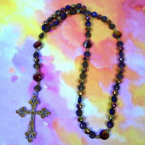 Purple N Gold Protestant Prayer Bead Set - Image 7