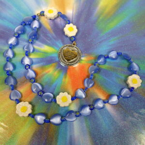 Blue Daisy Spinner Protestant Prayer Beads - Image 8