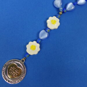 Blue Daisy Spinner Protestant Prayer Beads - Image 7