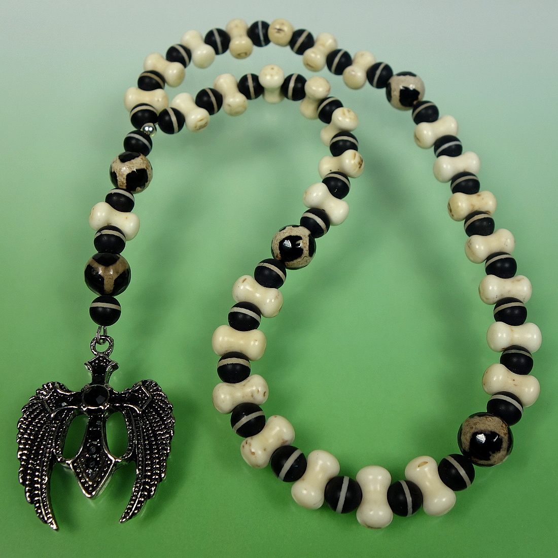 Creamy Bones Protestant Prayer Beads