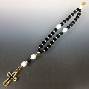Black White Prayer Bracelet