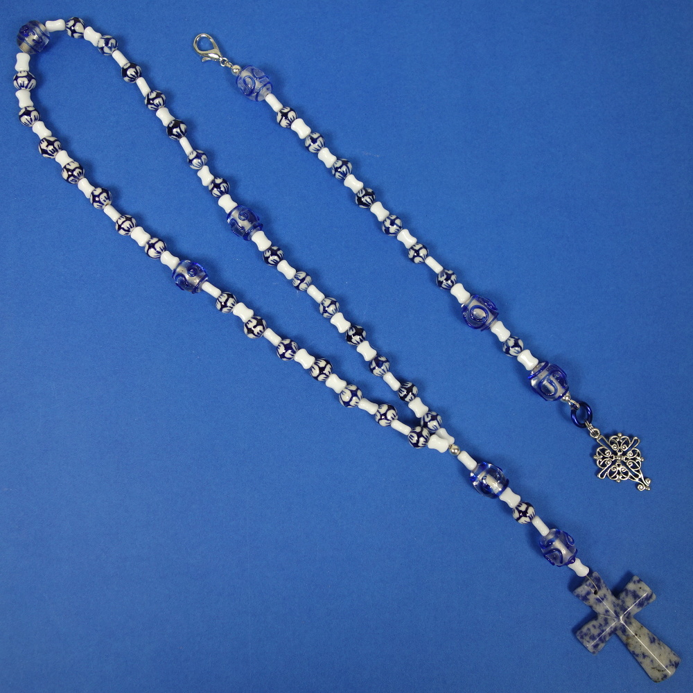 Delft Blue Prayer Bead Set